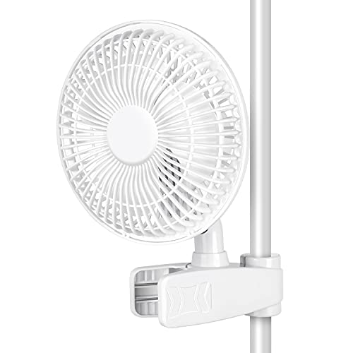 HealSmart Tent Poles Clip Fan, Monkey Fan, Manually Adjustable 90° Angles, 15W, 2-Speeds Control, 63 inch Cord Length, White (GLFANXCLIP6) | The Storepaperoomates Retail Market - Fast Affordable Shopping