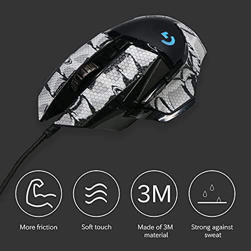 Mouse Grip Tape Gaming Mouse Games Absorbent Non-Slip Fit Design for G502，Both Sides of The Mouse, Grasp Improve Game Technology Black White Grey,multicolour | The Storepaperoomates Retail Market - Fast Affordable Shopping
