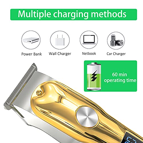 VIMC Cordless Hair Clippers for Men, Electric Beard Trimmer, Haircut Machine, Unique Gifts for him, Grooming Kit LED Display USB Rechargeable… | The Storepaperoomates Retail Market - Fast Affordable Shopping