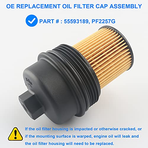 Oil Filter Cap Assembly, Replace 55593189, PF2257G Compatible with Buick Chevy Saturn – 2013-2021 Encore, 2009-2011 Aveo Aveo5, 2011-2015 Cruze, 2012-2020 Sonic, 2013-2021 Trax, 2008-2009 Astra, More | The Storepaperoomates Retail Market - Fast Affordable Shopping