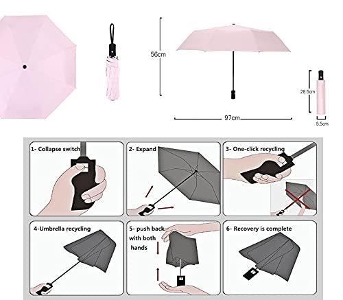 Upwsma Clip on Umbrella,Chair Umbrella with Clamp Adjustable，spf50+with Foldable Sun Umbrella Used for Stroller,Wheelchairs, Walker, Rollator, Biycle, Pram.(Pink) | The Storepaperoomates Retail Market - Fast Affordable Shopping