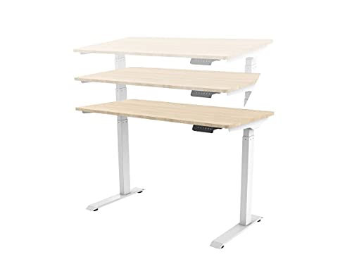 Monoprice Home Office Single Motor (47.2in x 23.6in) Sit-Stand Desk Table-Workstream Collection, White | The Storepaperoomates Retail Market - Fast Affordable Shopping