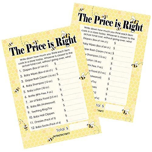 Bumble Bee Price is Right Baby Shower Game – 20 Count | The Storepaperoomates Retail Market - Fast Affordable Shopping