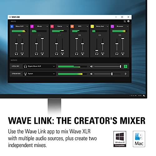 Elgato Wave XLR – Audio Mixer and 75 db Preamp for XLR Mic to USB-C, Control Interface with 48V Phantom Power, Tap-to-Mute, Digital Mixing Software for Streaming, Recording, Podcasting on Mac and PC | The Storepaperoomates Retail Market - Fast Affordable Shopping