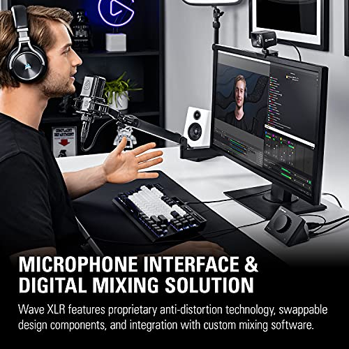 Elgato Wave XLR – Audio Mixer and 75 db Preamp for XLR Mic to USB-C, Control Interface with 48V Phantom Power, Tap-to-Mute, Digital Mixing Software for Streaming, Recording, Podcasting on Mac and PC | The Storepaperoomates Retail Market - Fast Affordable Shopping