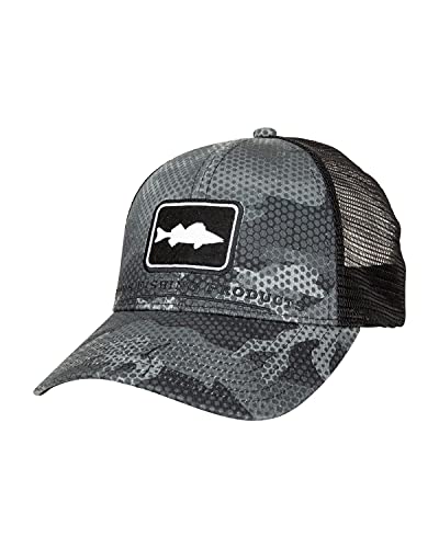 Simms Walleye Icon Trucker Hat – Snapback Baseball Cap w/Fish, Hex Flo Camo Carbon | The Storepaperoomates Retail Market - Fast Affordable Shopping