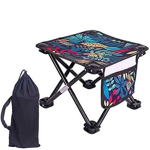 Hauunwey Folding Camping Stool Portable Outdoor Stool Lightweight Sturdy Fishing Stool with Carrying Bag for Hiking, Beach, Traveling, Garden, BBQ, Picnic Party | The Storepaperoomates Retail Market - Fast Affordable Shopping