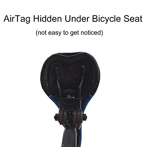 iZi Way AirTag Bike Mount Holder Hidden Under Seat, Waterproof Silicone Zipper Pull Loop Attachment Case for Airtags, Easy Attach to Road Mountain Bicycle/Motorcycle Reflector, Black, 2 Pack | The Storepaperoomates Retail Market - Fast Affordable Shopping