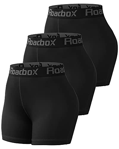 Roadbox Compression Shorts Women 3″ Volleyball Shorts with Pockets Cool Dry for Running Workout Yoga Cycling Swimming Dance | The Storepaperoomates Retail Market - Fast Affordable Shopping