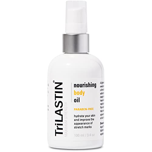 TriLASTIN Nourishing Body Oil (3.4oz / 100ml) | Skin Oil for Stretch Marks and Scars | Paraben-Free and Hypoallergenic | Belly Oil for Pregnancy and Postpartum | Nourishes, Moisturizes, and Hydrates | The Storepaperoomates Retail Market - Fast Affordable Shopping