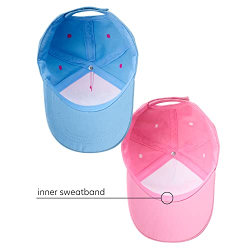 Hasbro Peppa Pig Baseball Cap – Girls Peppa Pig Curved Brim Snap-Back Hat (2 Pack), Size Age 2-4, Peppa Pig Blue/Pink | The Storepaperoomates Retail Market - Fast Affordable Shopping