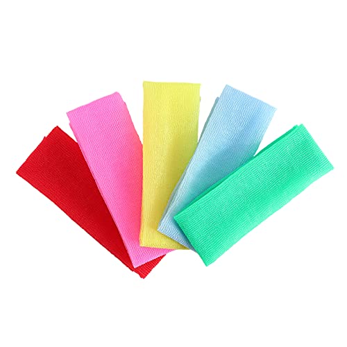 DAN PLUS 5 pieces Japanese Beauty Skin Towel Extra Long Exfoliating Body Wash Cloth Korean Exfoliating loofah Sponge Body Back Scrubber Magic Shower Towel Nylon Bath Cloth 35 inches | The Storepaperoomates Retail Market - Fast Affordable Shopping