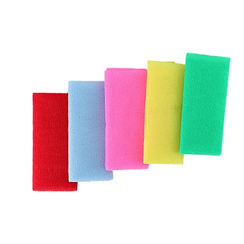DAN PLUS 5 pieces Japanese Beauty Skin Towel Extra Long Exfoliating Body Wash Cloth Korean Exfoliating loofah Sponge Body Back Scrubber Magic Shower Towel Nylon Bath Cloth 35 inches | The Storepaperoomates Retail Market - Fast Affordable Shopping