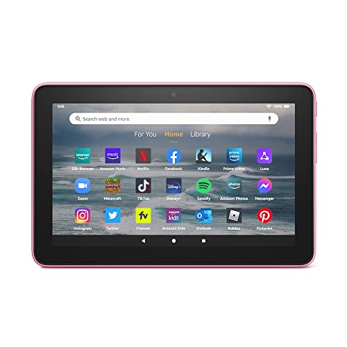 Fire 7 tablet, 7” display, 16 GB, 30% faster processor, designed for portable entertainment, (2022 release), Rose | The Storepaperoomates Retail Market - Fast Affordable Shopping
