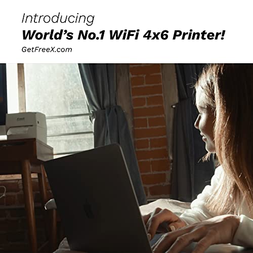 FreeX WiFi SuperRoll Thermal Printer for 4×6 Shipping Labels | White, Wireless Shipping Labels Printer | Works with Zebra, Brother, Dymo Labelwriter 4XL, Rollo, Munbyn, MFlabel, Comer, Polono Labels | The Storepaperoomates Retail Market - Fast Affordable Shopping