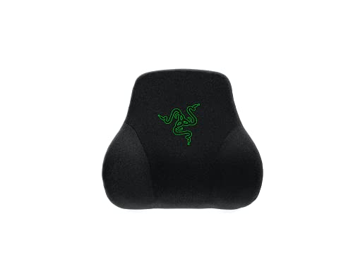 Razer Head Cushion Neck & Head Support for Gaming Chairs: Ergonomically Designed – Memory Foam Padding – Wrapped in Plush Black Velvet