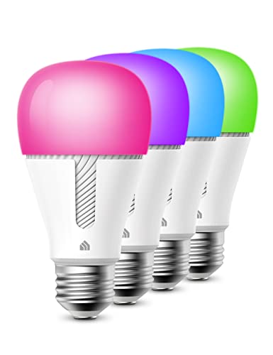 Kasa Smart Bulbs, 850 Lumens, Full Color Changing Dimmable WiFi LED Light Bulb Compatible with Alexa and Google Home, A19, 9.5W,2.4Ghz only, No Hub Required, 4-Pack(KL130P4) | The Storepaperoomates Retail Market - Fast Affordable Shopping