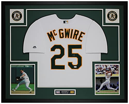 Mark McGwire Autographed White Oakland A’s Jersey – Beautifully Matted and Framed – Hand Signed By McGwire and Certified Authentic by JSA – Includes Certificate of Authenticity | The Storepaperoomates Retail Market - Fast Affordable Shopping