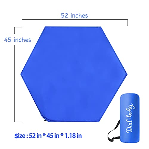 Dad-Baby Hexagon Playpen Mat, Playpen Mattresses, Baby Playmat for Regalo Play Yard and Summer Play Playard, Self Inflatable Comfortable with Carry Bag (Blue)¡­ | The Storepaperoomates Retail Market - Fast Affordable Shopping
