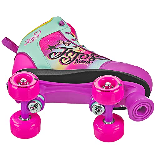 JoJo Siwa Roller Derby Quad Rainbow Colored Roller Skates for Girls – Adjustable by 4 Sizes (3-6, Pink/Purple/Black) | The Storepaperoomates Retail Market - Fast Affordable Shopping