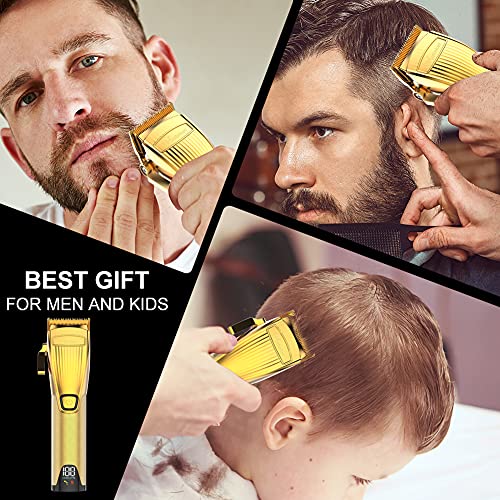 Hatteker Hair Clippers Hair Trimmer for Men Electric Cordless Beard Trimmer Professional Barber Hair Cutting Kit with 8 Colorful Combs | The Storepaperoomates Retail Market - Fast Affordable Shopping