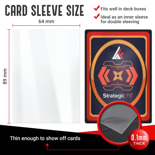 500 Premium Trading Card Sleeves – Standard Size Card Protector Sleeves – Snug Fit Clear Card Sleeves for Games – Ideal as MTG Card Sleeves – Soft Plastic Card Sleeves for Collectors – Not for Sports | The Storepaperoomates Retail Market - Fast Affordable Shopping