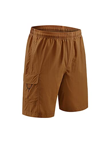 BALEAF Men’s Mountain Bike Shorts Loose-fit Bicycle Shorts, Cycling 3D Padded Gel MTB Biking Lightweight SPF 50+ Brown Size M | The Storepaperoomates Retail Market - Fast Affordable Shopping
