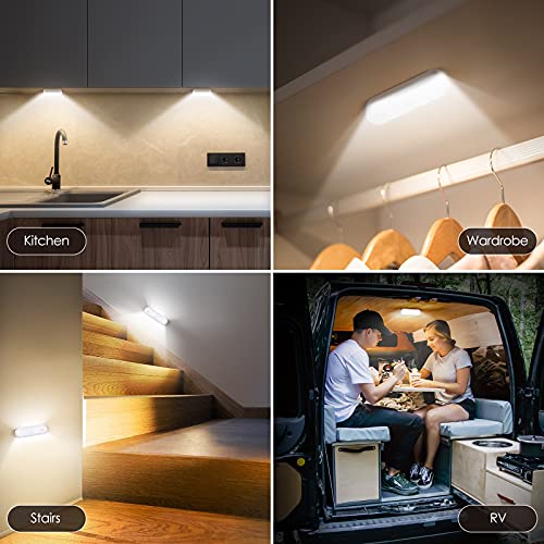 CT CAPETRONIX Under Cabinet Lighting, 20 LED Dimmable Motion Sensor Light with Touch Control Compact Design, Rechargeable Long Lasting Closet Lights for Cabinet Wardrobe Kitchen Bedroom | The Storepaperoomates Retail Market - Fast Affordable Shopping