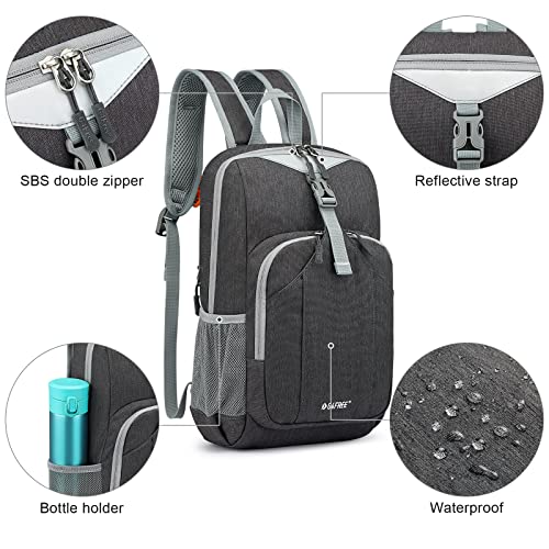 G4Free Mini 10L Hiking Daypack Small Hiking Backpack Cycling Compact Shoulder Backpack Outdoor for Men Women(Dark Gray) | The Storepaperoomates Retail Market - Fast Affordable Shopping