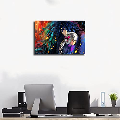 Fantasy Anime Movie Howl’s Moving Castle 12 Canvas Poster Bedroom Decor Sports Landscape Office Room Decor Gift 24×36inch(60×90cm) Unframe | The Storepaperoomates Retail Market - Fast Affordable Shopping