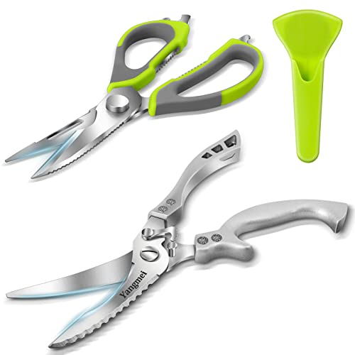 Kitchen Scissors Set,Yangmei Kitchen Scissors Heavy Duty Meat Scissors, Dishwasher Safe Cooking Scissors, Multipurpose Stainless Steel Sharp Utility Food Scissors for Chicken, Poultry, Fish, Herbs | The Storepaperoomates Retail Market - Fast Affordable Shopping
