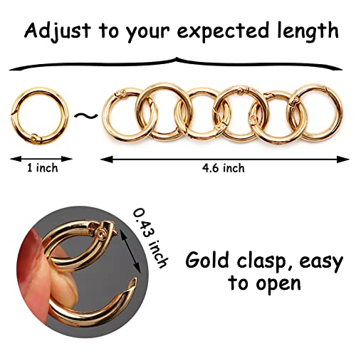 3 PCS Purse Chain Strap,47″ Thin Plated Gold Purse Chain for Crossbody Bag,12″ Imitation Pearl Chain and Metal Purse Strap Extender for Handbag Shoulder Bags | The Storepaperoomates Retail Market - Fast Affordable Shopping