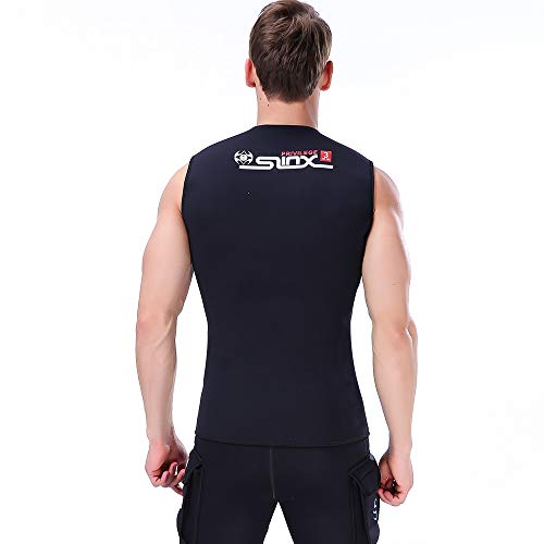 SLINX Wetsuit Vest Men 3mm Neoprene top Sleeveless for Men Diving Surfing Swimming Sailing B1110-L,Black,Large | The Storepaperoomates Retail Market - Fast Affordable Shopping