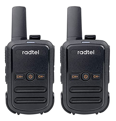 Radtel RT12 Walkie Talkies for Adults Rechargeable 2 Pack, Long Range Handheld FRS Two Way Radio 16CH Handsfree VOX for Camping Hiking (Black) | The Storepaperoomates Retail Market - Fast Affordable Shopping