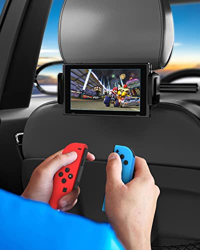 Tryone Tablet Holder Mount for Car Headrest Auto Backseat Tablets Stand for Kids Compatible with Cell Phone | iPad Pro Air Mini | Galaxy Tab | Kindle Fire Hd | Switch Lite or Other 4.7 -12.9″ Device | The Storepaperoomates Retail Market - Fast Affordable Shopping