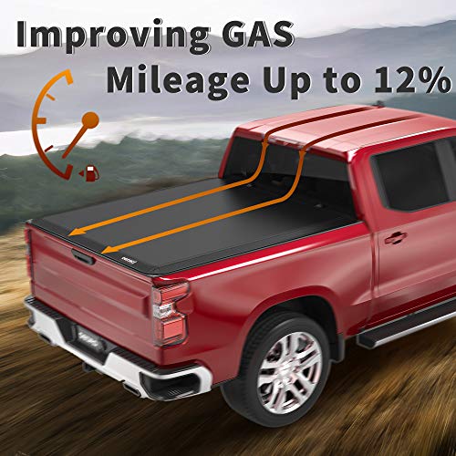 oEdRo Truck Bed Tonneau Cover Soft Tri-fold Compatible with 2019-2023 Ford Ranger, Styleside 5 Feet Bed | The Storepaperoomates Retail Market - Fast Affordable Shopping