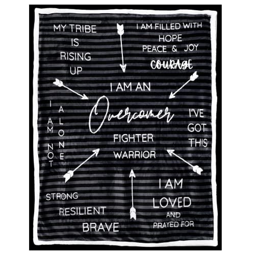 WiseOwell Wish OWL Overcomer Letterboard Healing Compassion Blanket | Get Well Soon Gifts for Men | Comfort Items for Chemo Patients | Inspirational Gifts for Women Cancer Gifts for Men | The Storepaperoomates Retail Market - Fast Affordable Shopping