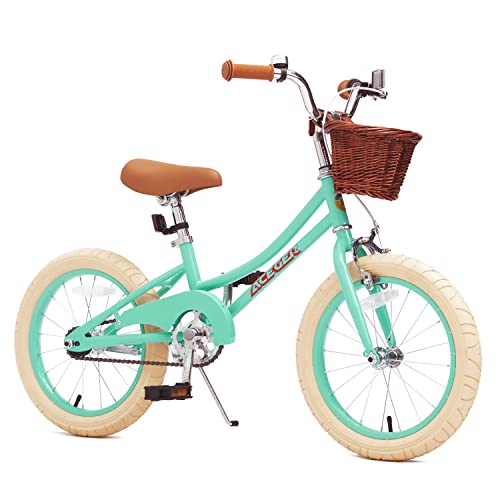 ACEGER Girls Bike with Basket, Kids Bike for 4-9 Years, 14 inch with Training Wheels, 16 inch with Training Wheels and Kickstand, 20 inch with Kickstand. (Spring Green3, 20 inch) | The Storepaperoomates Retail Market - Fast Affordable Shopping