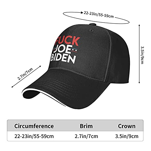 Fuck Joe Biden Anti Joe Biden Plain Baseball Cap Adjustable Dad Hats Gift for Men Women Outdoor Activities Black | The Storepaperoomates Retail Market - Fast Affordable Shopping