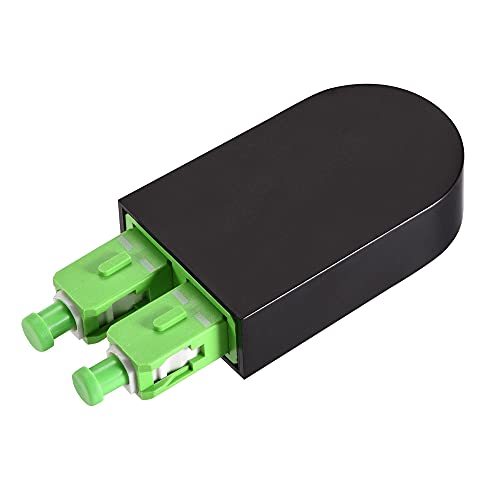 uxcell SC Fiber Optic Adapter, SC Single Mode 9/125 Tester Adapter – Green