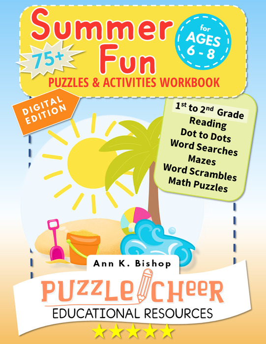 Summer Fun Activities for Ages 6 – 8 | Summer Workbook for Grade 1 and Grade 2 including reading activities, math puzzles, dot-to-dot, mazes, word searches and more! | The Storepaperoomates Retail Market - Fast Affordable Shopping
