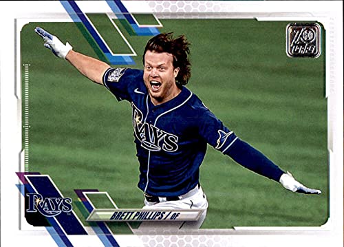2021 Topps #586 Brett Phillips Tampa Bay Rays Baseball Card
