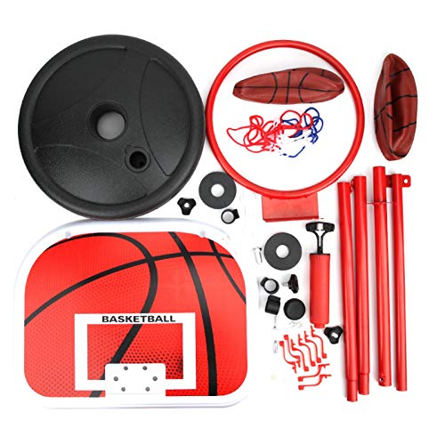 Liujaos Kids Basketball Stand, Portable Adjustable Basketball Backboard, Outdoor for Basketball Training Training Equipment Basketball Game Basketball Game Kit