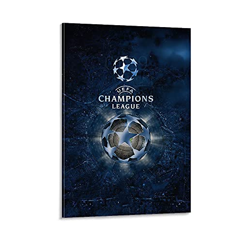 woplmh Champions League Canvas Art Poster and Wall Art Picture Print Modern Family Bedroom Decor Posters 12x18inch(30x45cm)
