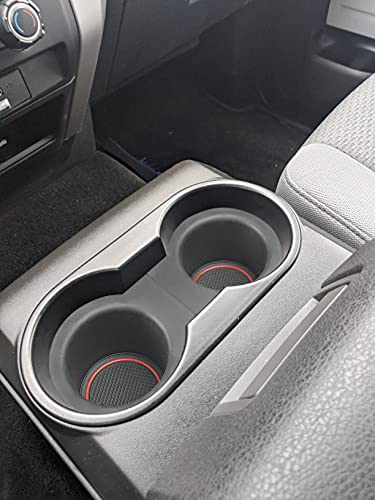 AOTEMILK TPE Console Cup Holder Inserts Replacement for Ford F150 2004-2008 with Flow Through Console Drink Bottle Hold for 2003-2006 Ford Expedition & Lincoln Navigator | The Storepaperoomates Retail Market - Fast Affordable Shopping