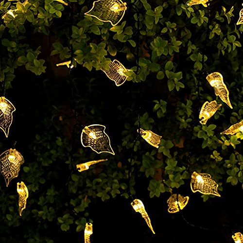 Uonlytech Outdoor Garland Solar Maple Leaf Light Simulation LED Leaf Pendant String Lamp Hanging Light Ornament for Home Garden Wedding Decor | The Storepaperoomates Retail Market - Fast Affordable Shopping
