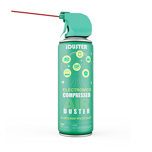 iDuster Disposable Compressed Duster, Computer Cleaner, Keyboard Cleaner, 1 Pack, 10 oz