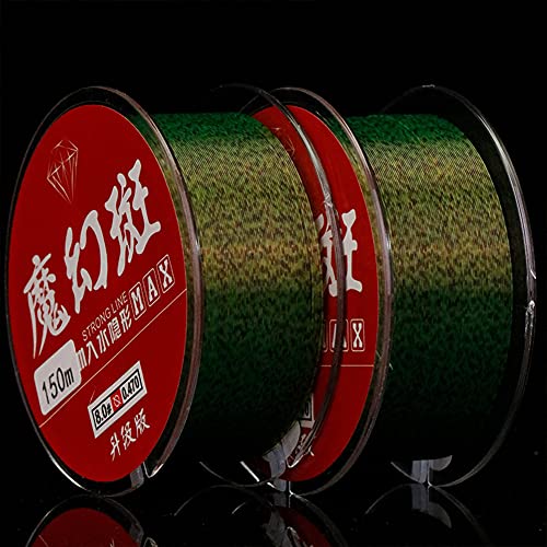 LIZHOUMIL Fishing Line Nylon 150m / 1 Roll Super-Strength Spotted Line Invisible Soft Fishing Thread Magic Spot Thread Strong Tension Wire Sea Fishing Line Magic spot Nylon Thread 4.0#