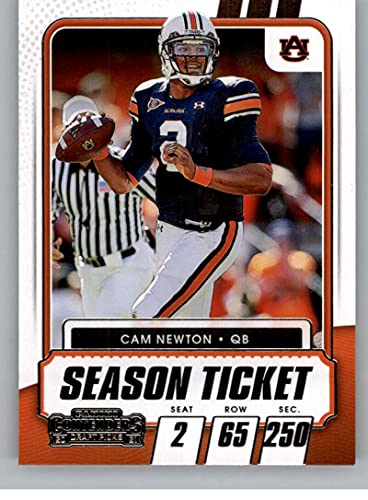 2021 Panini Contenders Draft Season Ticket #23 Cam Newton Auburn Tigers Official NCAA Football Trading Card in Raw (NM or Better) Condition