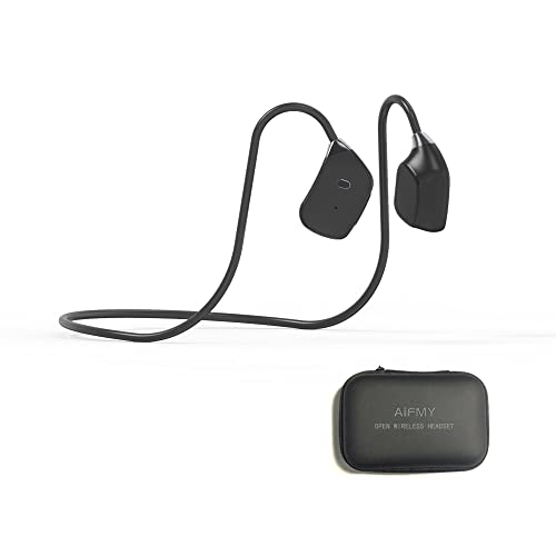 AIFMY Open Ear Wireless Air Conduction Headphones for Sports, Bluetooth 5.1Not in-Ear Headset with Mic,Black | The Storepaperoomates Retail Market - Fast Affordable Shopping